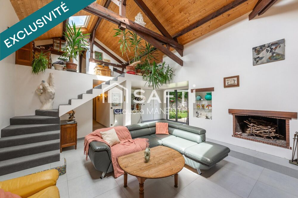 Coup de coeur à Jablines : 174 m², salon cathédrale, appartement indépendant et jardin clos