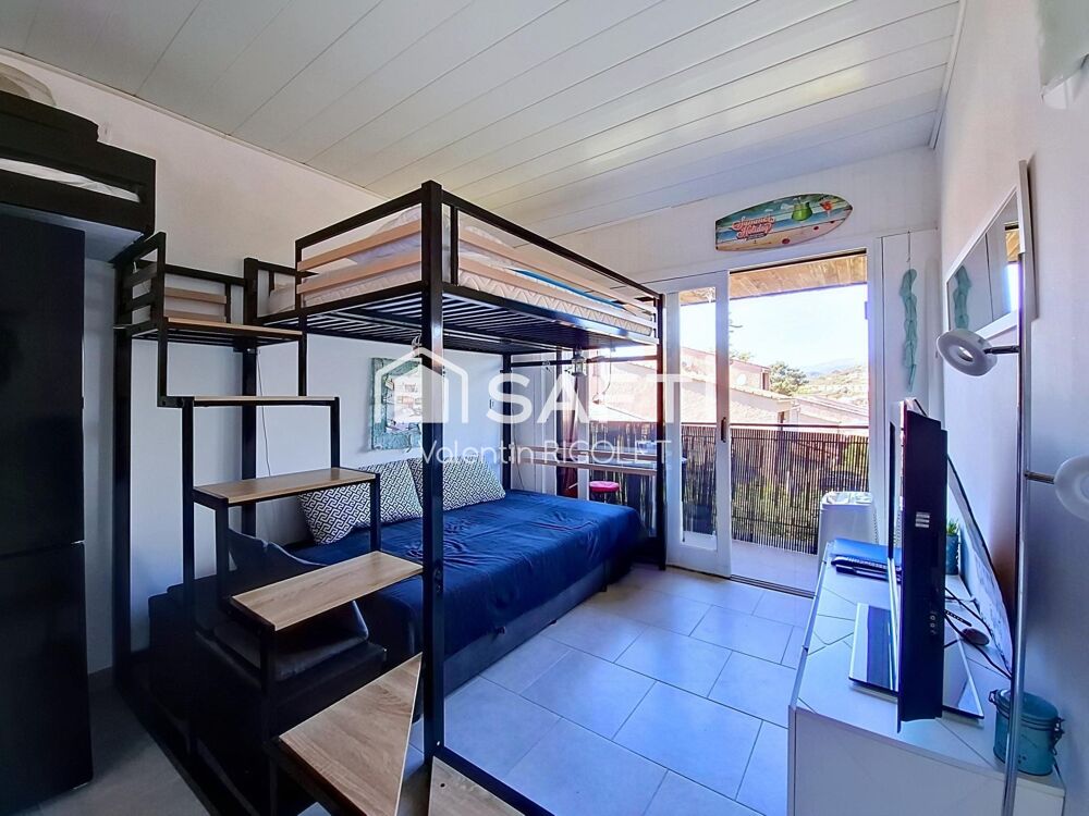 Vente Appartement Studio de 21m² meublé, Accès direct plage, Balcon. Ajaccio
