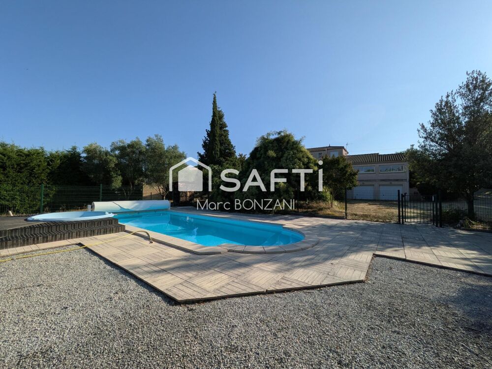 Maison familiale avec piscine et grand terrain