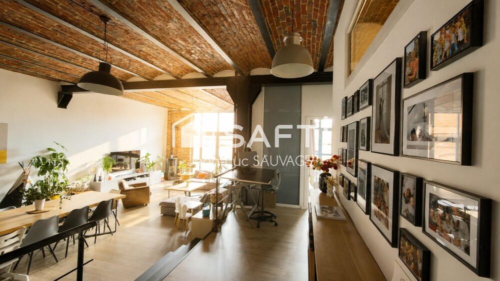 Vente Appartement Loft de caractère 130 m2 - 2 chambres + Parking Tourcoing