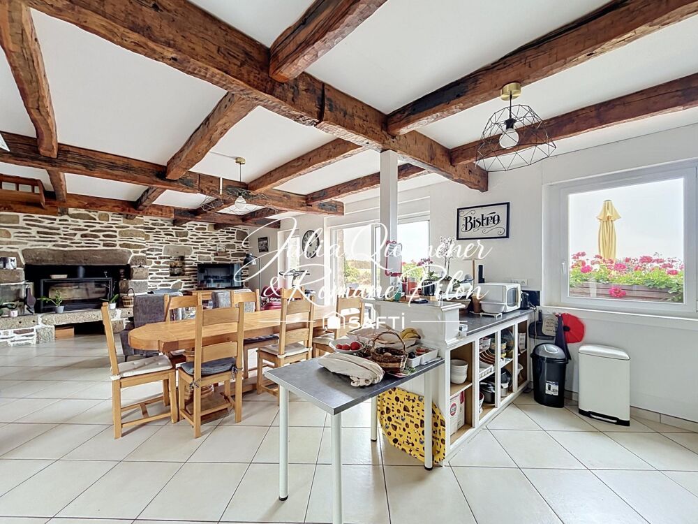 Vente Maison PLOUGONVELIN – Maison en pierre – 4 chambres – Grand terrain – Vue mer Plougonvelin