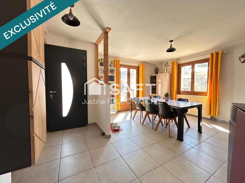 Maison 120m² 3 chambres  Terrain 1187m²  Garage