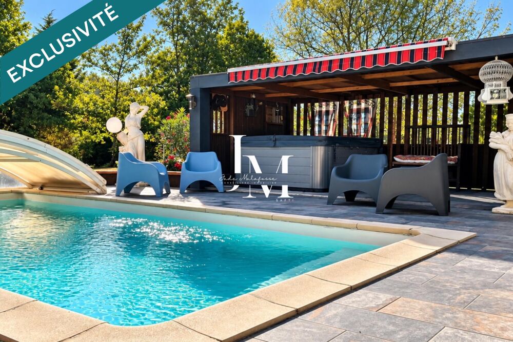 Vente Maison Maison 117 m² + Annexe 25m², Garage, Terrain 2 920 m², Piscine couverte, Jacuzzi Villematier
