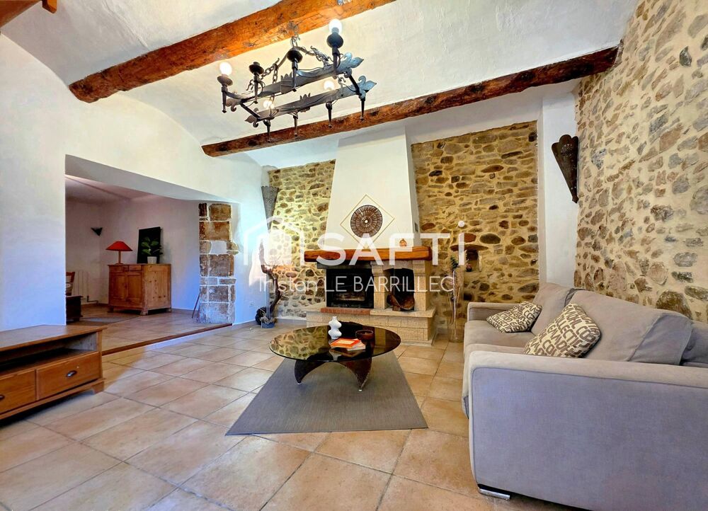 Maison en pierre, charme provençal à Allègre-les-Fumades
