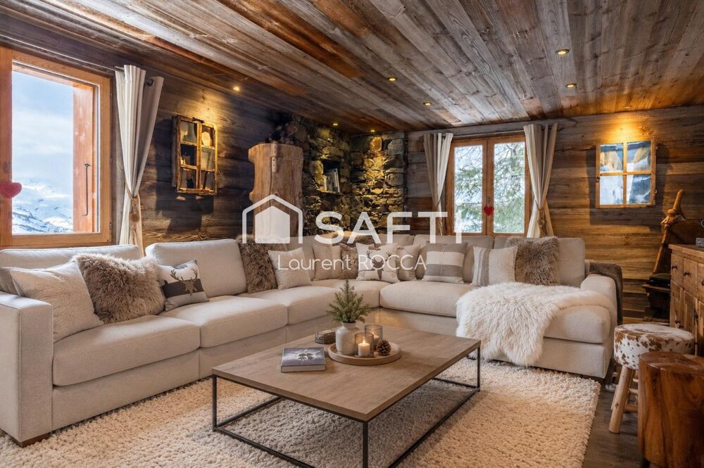 Vente Maison Propriété alpine d'exeption ski aux pieds avec Vue Mont Blanc La plagne tarentaise