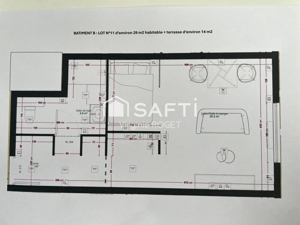 Vente Appartement Avenue Jean Jaurès - Studio neuf de 31 m2 avec terrasse de 14m2 Reims