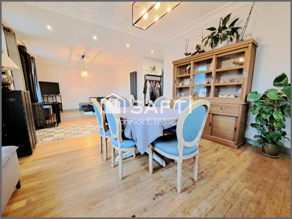 VIARMES  Maison en pierre de taille refaite et prête à vivre 131 m2 au sol  4 chambres  garage sous-sol et terrain 1 006 M²