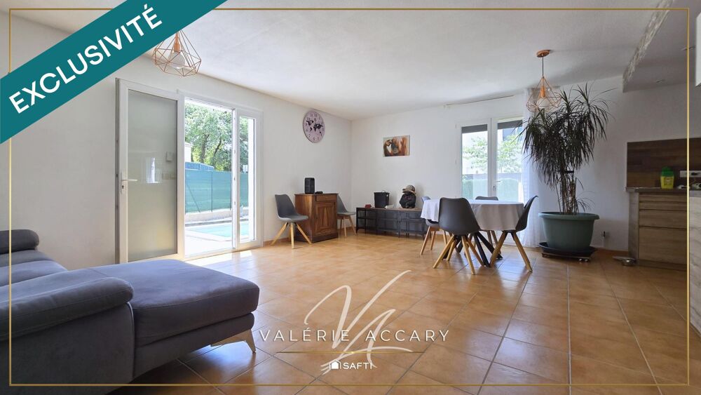 Rocbaron : Maison individuelle de 87 m² sur un terrain de 400 m² avec 3 chambres, piscine, garage