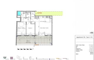  Appartement � vendre 3 pi�ces 70 m�