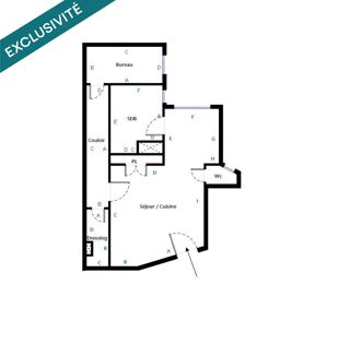  Appartement à vendre 1 pièce 35 m²