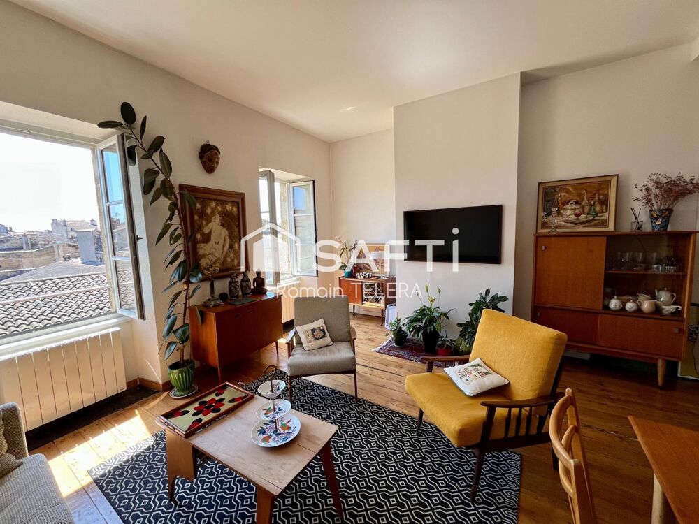 Vente Appartement Saint-Michel : T3 en duplex de 61 m² (77 m² au sol) avec vue dégagée sur la flèche et la Garrone Bordeaux