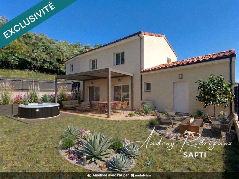 Maison jumelée récente avec jardin