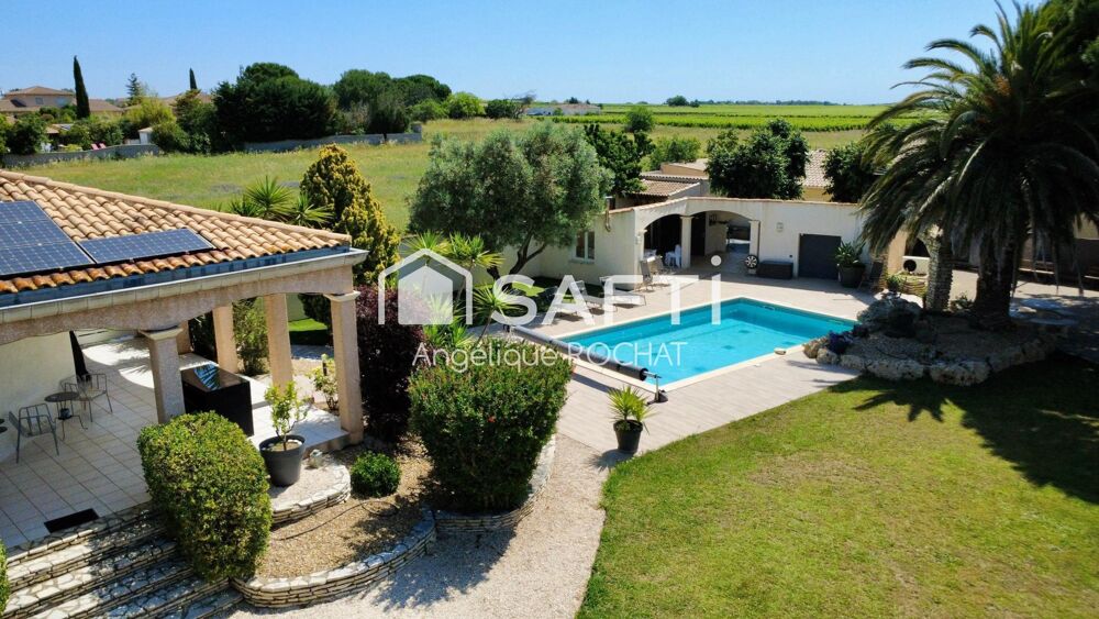 Magnifique Propriété sur Espondeilhan avec 2 habitations piscine double garage