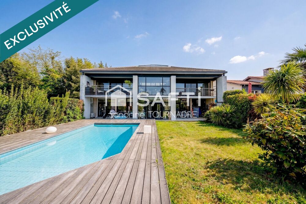 LE BOUSCAT  Limite Parc Bordelais : Maison d'architecte, 290 m², piscine, sans vis-à-vis