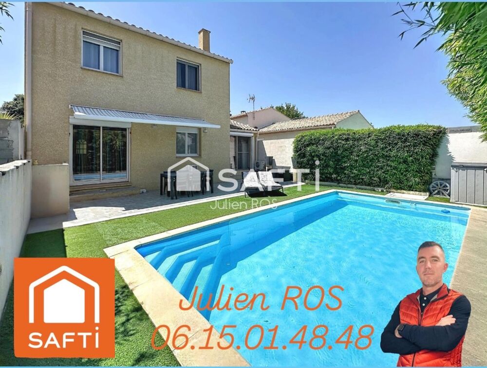 Coursan  Maison familiale 4 chambres avec piscine et suite parentale