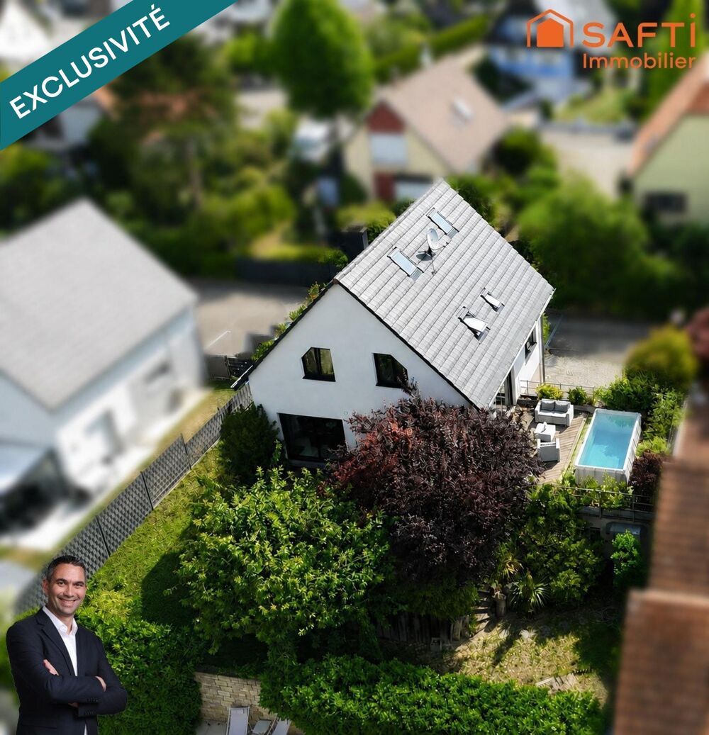 Vente Maison Superbe maison moderne disposant d'un jardin avec piscine hors-sol, d'un double garage et d'un appartement indépendant ! Hipsheim