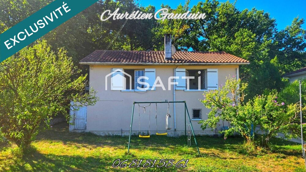 Maison avec terrain arboré de 1 180 m² et garage