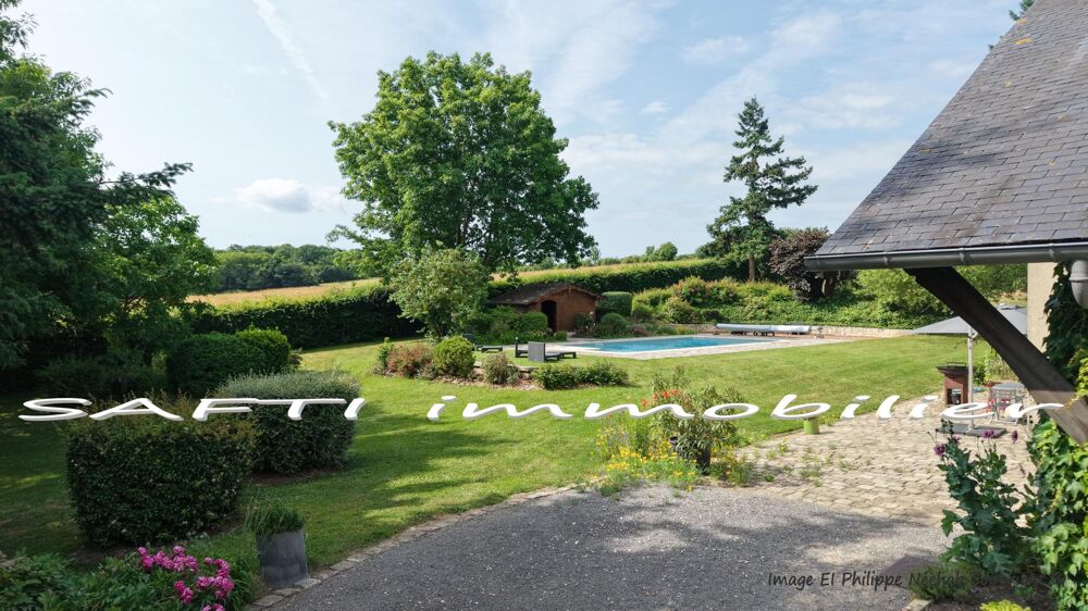 Vente Maison Propriété  à 1 heure de PARIS : 335m2 habitables, 6/7 chambres, piscine, dépendances, parc de 5700m2 + projet d'aménagement sur Freneuse