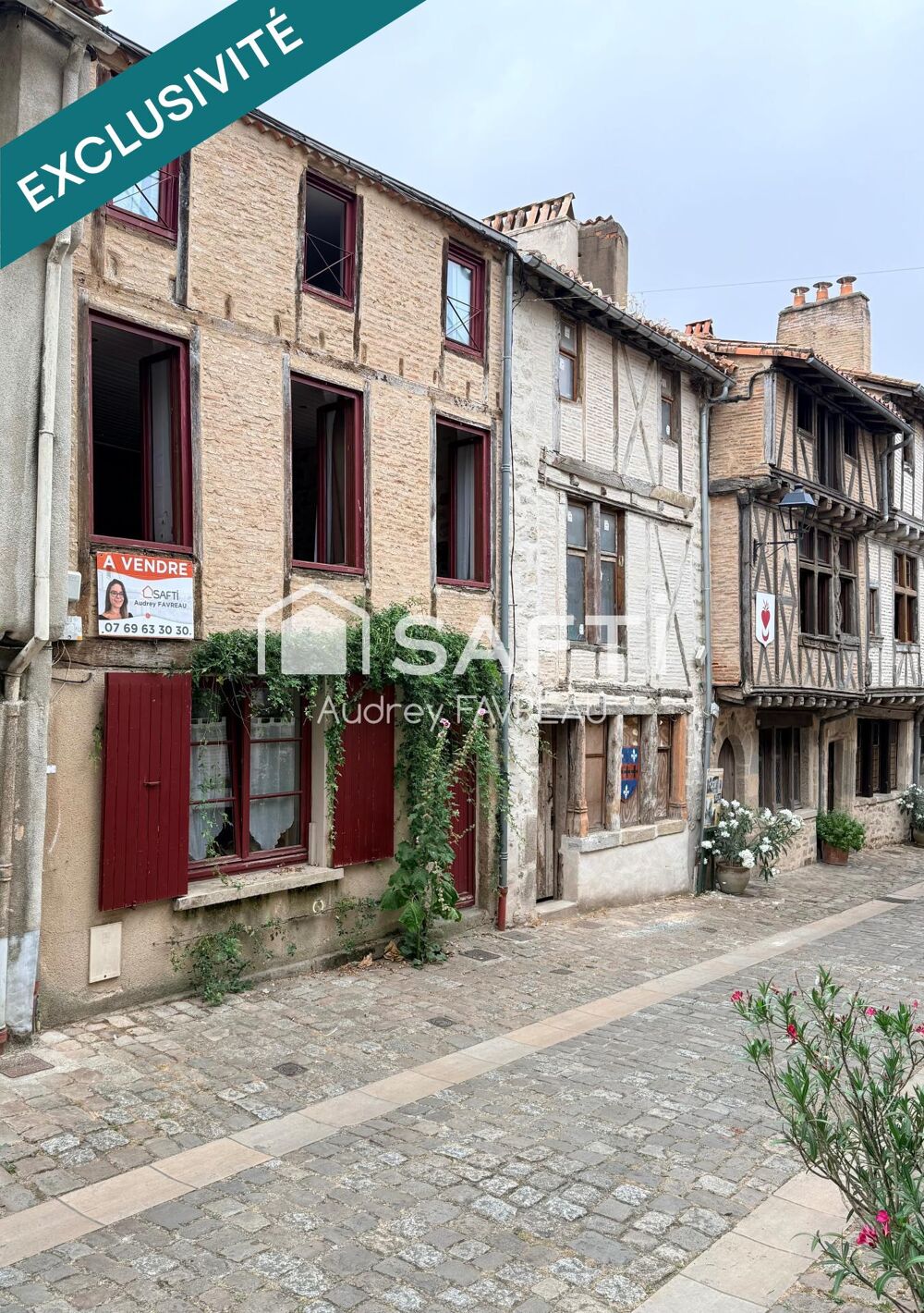 Maison de caractère avec jardin en terrasses