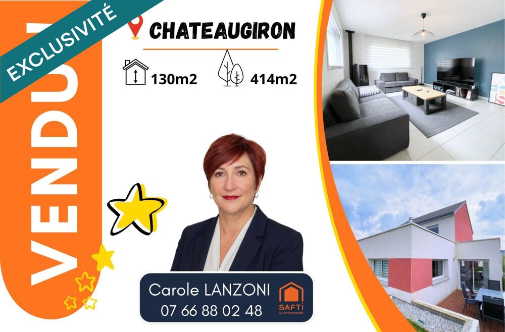 Vente Maison Châteaugiron - Maison moderne 130 m², 3/4 ch. Osse