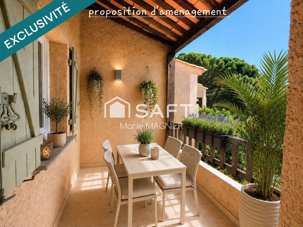 Coup de coeur aux Issambres ! Appartement T2 de 36m2 rénové, lumineux et au calme, avec terrasse, aperçu mer et accès à une pisci