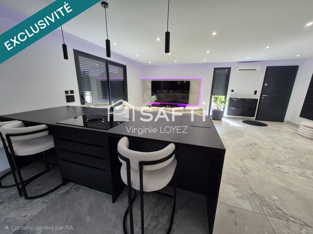Maison plain-pied environ 80 m2 -Terrain 273 m2