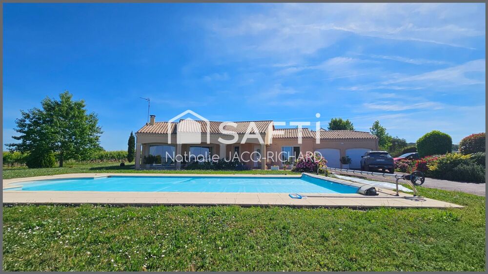 Maison Plain pied - 148m² avec piscine - Pomport