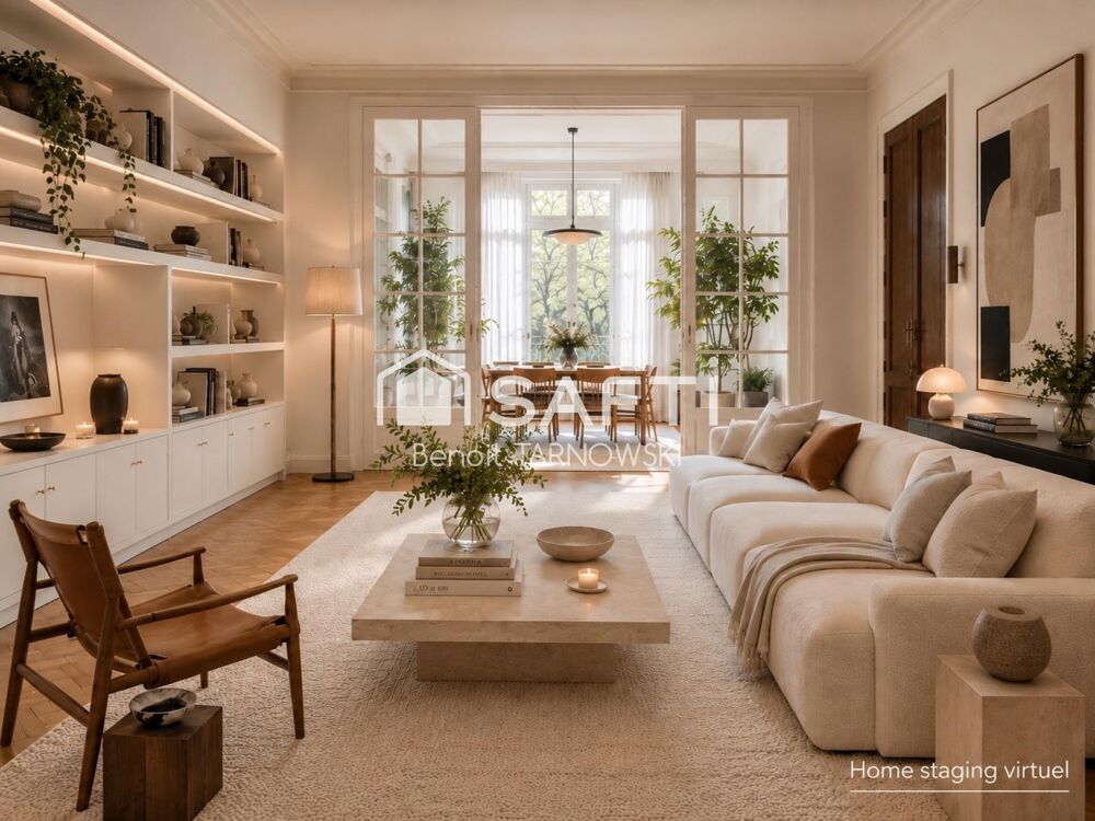 Vente Appartement PARIS XVIe  – APPARTEMENT DE 113 m² – 2 PARKINGS Paris 16e arrondissement