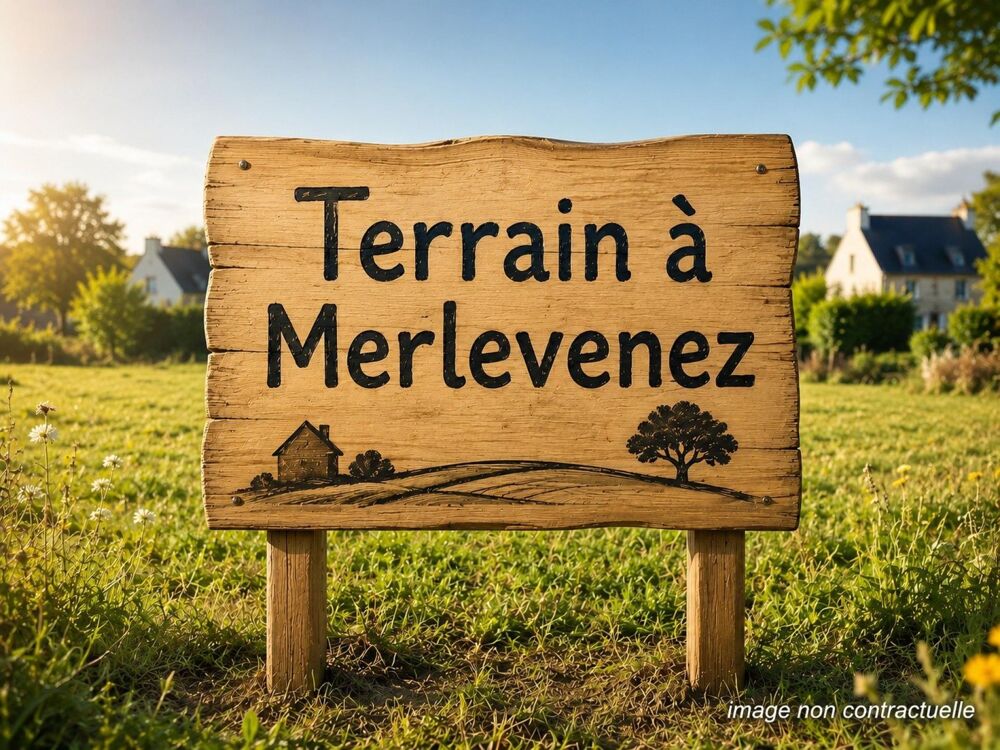 Vente Terrain Terrain constructible et viabilisé de 457m² à proximité immédiate centre ville Merlevenez