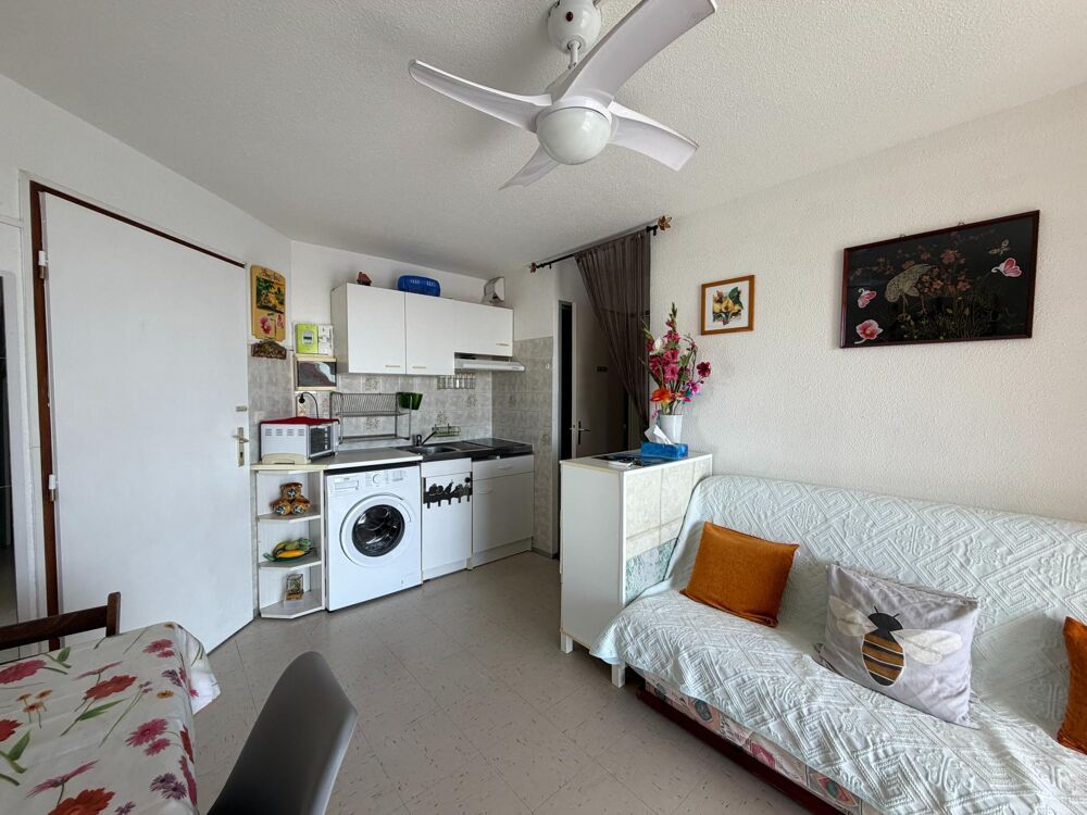 Appartement T2 avec loggia, parking et vue sur létang
