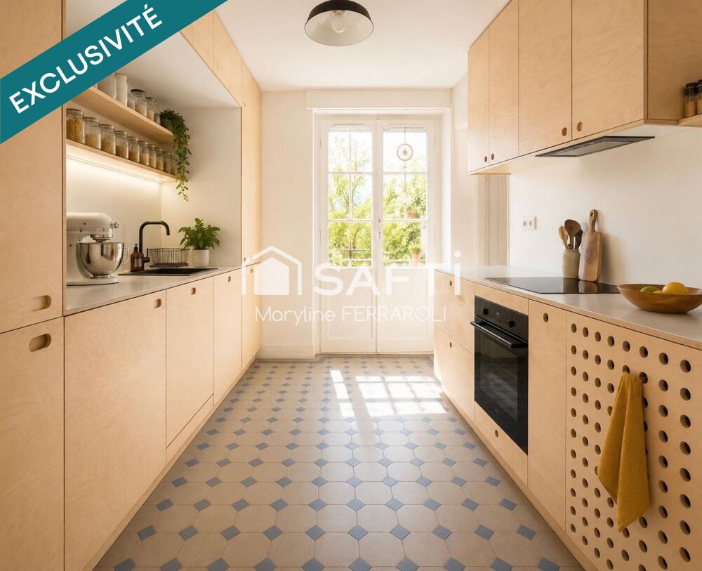 Vente Appartement Neudorf, rue de Bâle, F4 traversant, veranda Strasbourg
