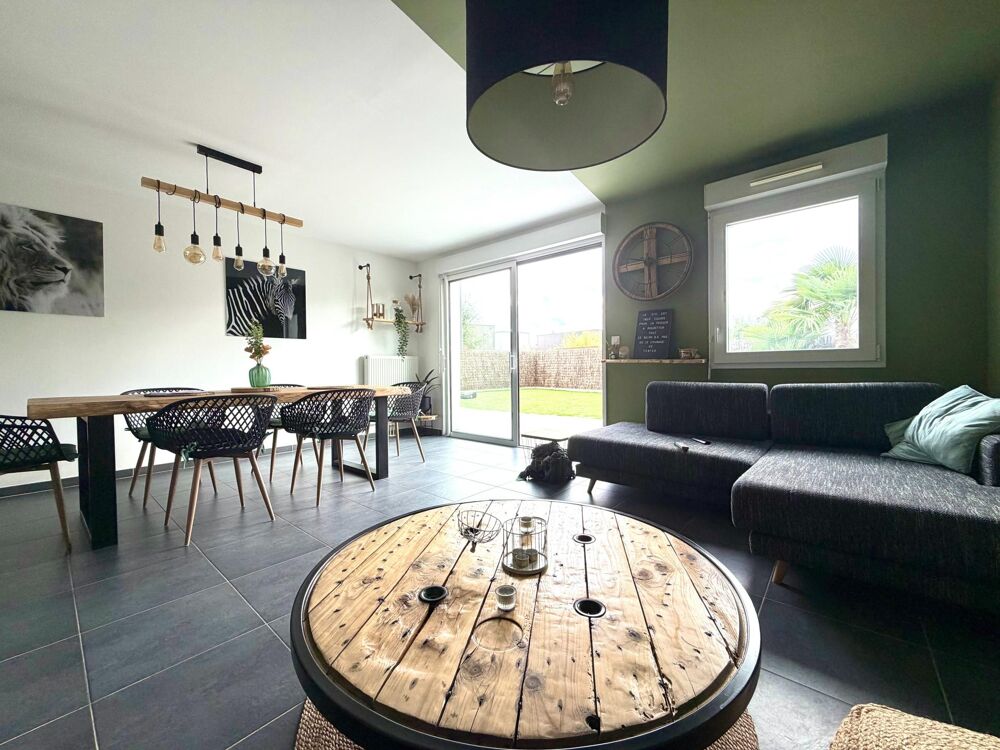 Maison individuelle 99m², 4 ch, jardin et garage