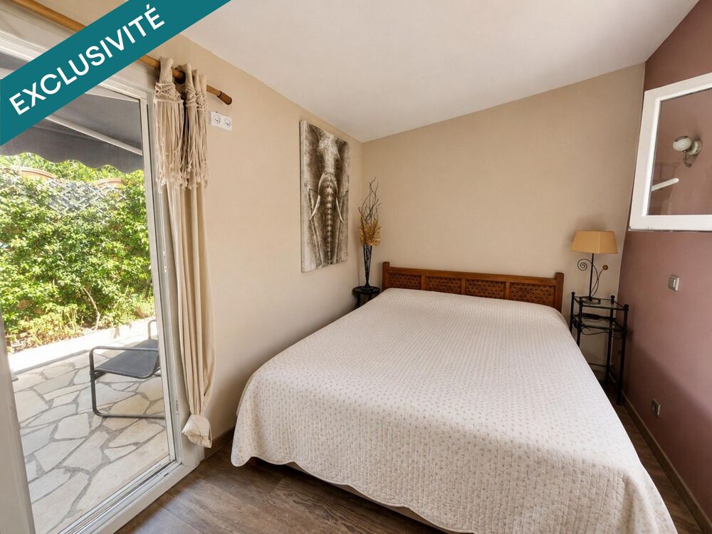 Maison, 52 m² + mezzanine, jardin clos, résidence avec Piscine et Tennis.