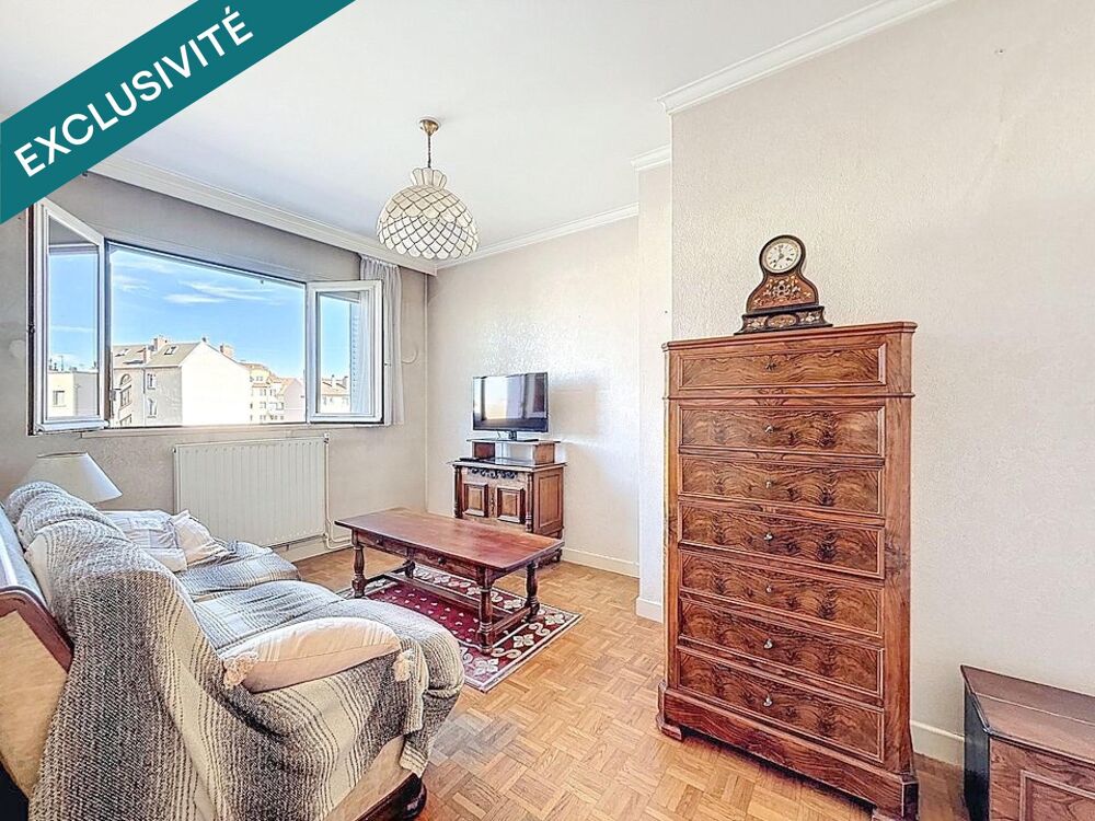 Villeurbanne limite Bellecombe, T5 avec balcons et vue