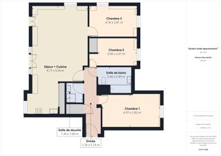  Appartement  vendre 4 pices 86 m