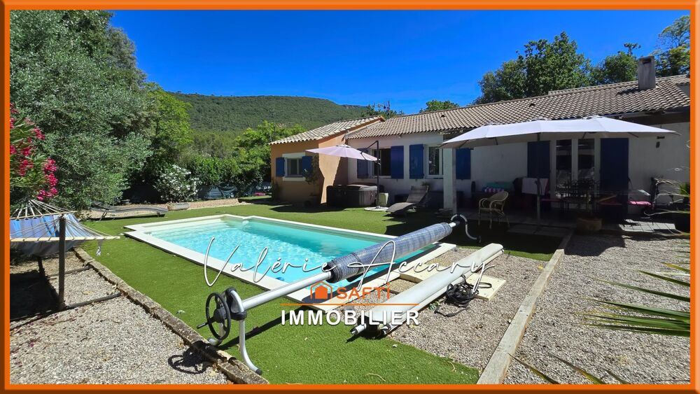 Vente Maison Sainte-Anastasie : Maison de 112 m² sur un terrain de 1400 m² avec dépendance aménagée, piscine... Sainte-anastasie-sur-issole
