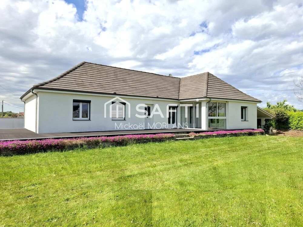 Maison de plain pied 135m2, 5 pièces dont 4 chambres