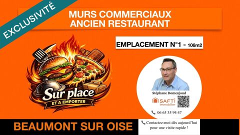 MURS COMMERCIAUX &Agrave; VENDRE – EMPLACEMENT STRAT&Eacute;GIQUE 199900 95260 Beaumont-sur-oise