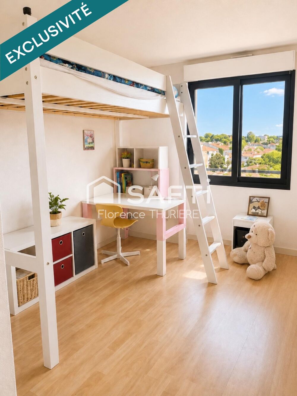 Vente Appartement T3 Bordeaux Caudéran, dernier étage vue dégagée Bordeaux