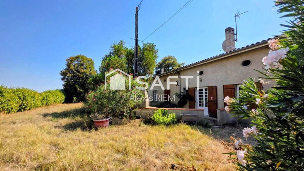 Vente Maison Maison en pierre de 120 m² au calme, avec dépendances et 4 400 m² de terrain sans voisin Virazeil