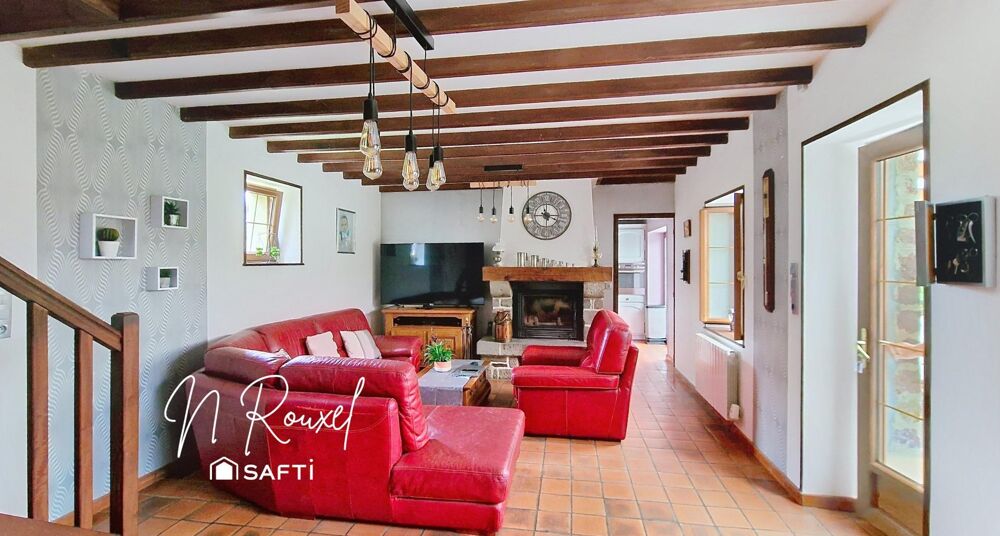 Charmante longère 170m², 4 chambres, 2 sdb, 4070m²