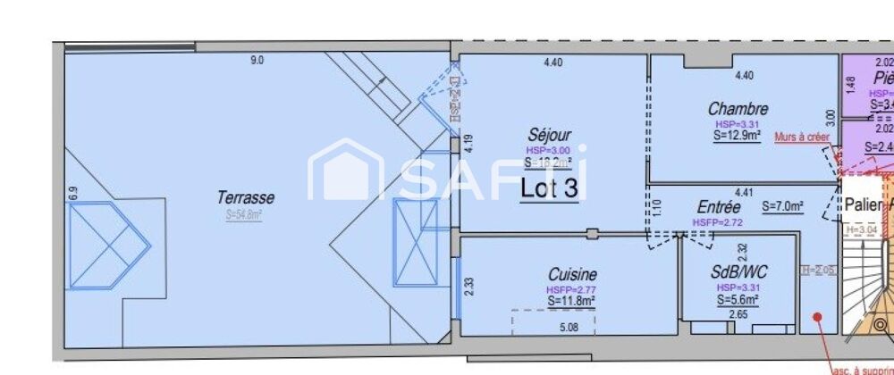 Vente Appartement Terrasse exceptionnelle de 55m² plein sud-ouest Bordeaux