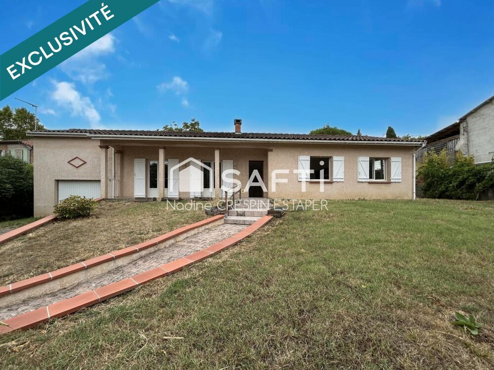 Vente Maison Villebrumier – Maison T4 de plain-pied d'environ  118 m² avec garage et terrain de 930 m² Villebrumier