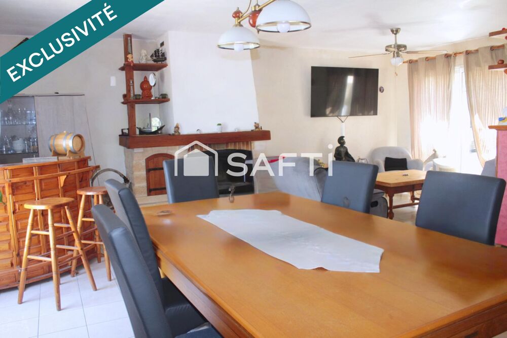 Plain-pied avec 4 chambres sur un terrain de 840 m²