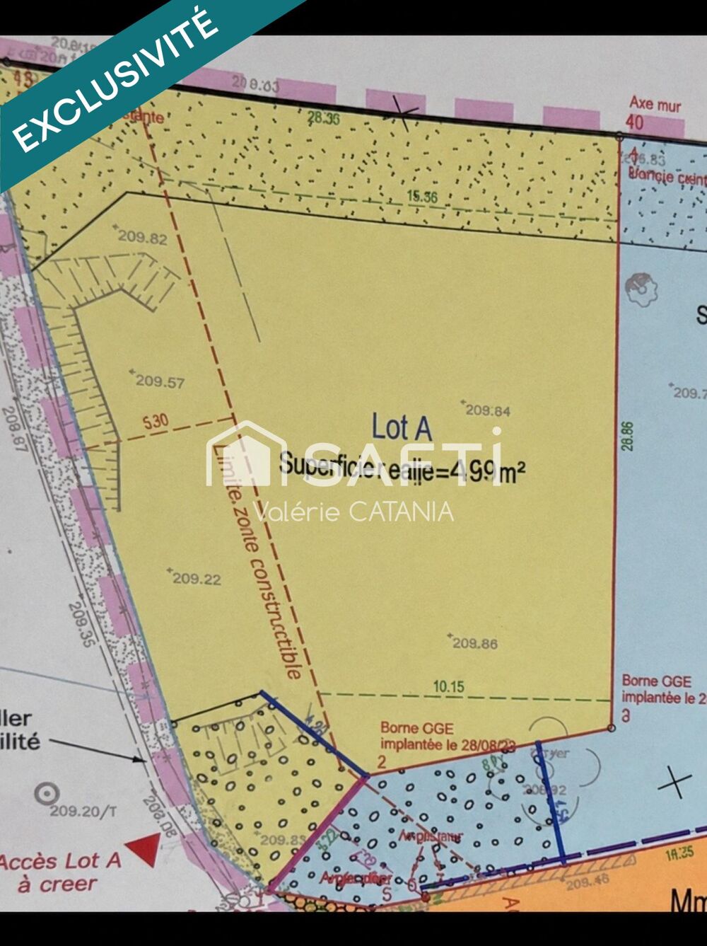 Vente Terrain VOREPPE – TERRAIN À BÂTIR 419 m² – LIBRE CONSTRUCTEUR Voreppe