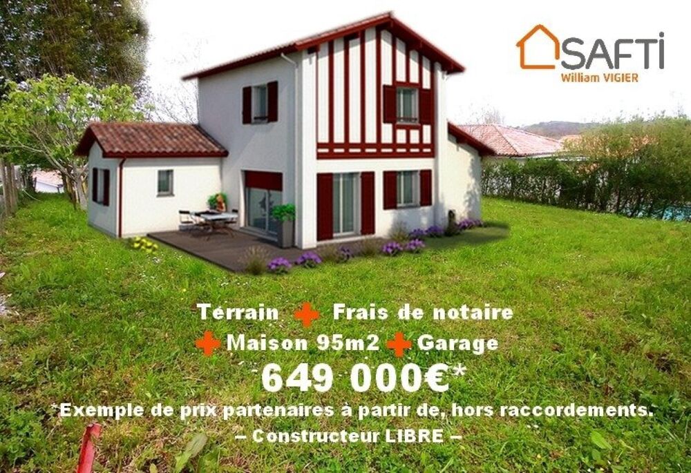 Vente Terrain Contre Biarritz terrain plat avec vue dégagée Anglet