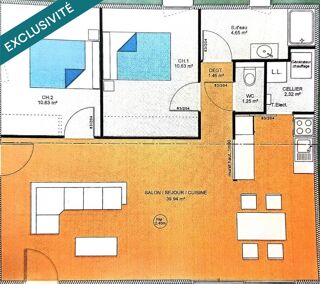  Maison � vendre 3 pi�ces 71 m�