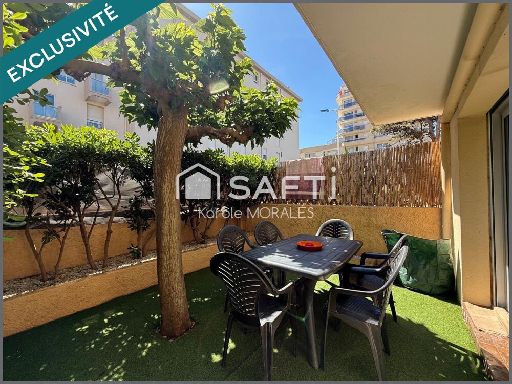 Vente Appartement CANET EN ROUSSILLON ,T3 EN REZ-DE-JARDIN, 50 m DE LA PLAGE Canet-en-roussillon