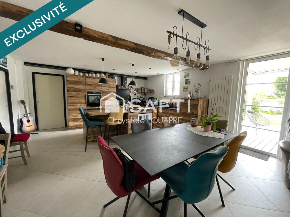 MAISON RÉNOVÉE 135 m²  4 CHAMBRES + BUREAUX  PISCINE CHAUFFÉE  HORS ZONE INONDABLE