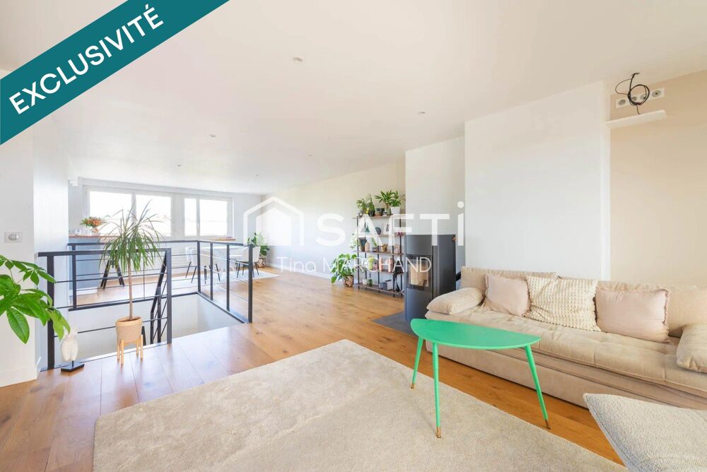 Duplex 5 pièces 123 m2 avec Terrasse couverte de 28 m2 8 m RER